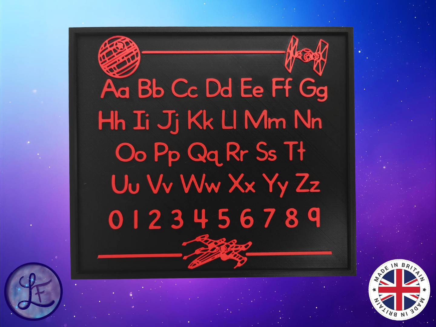 Star Wars Alphabet Learning Board