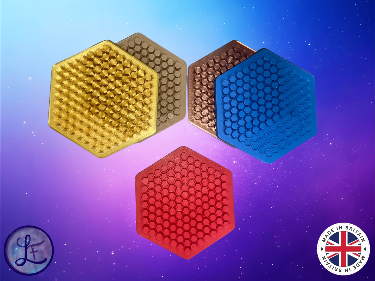 Honeycomb Grid Push-pin Fidget Toy (9.5cm)