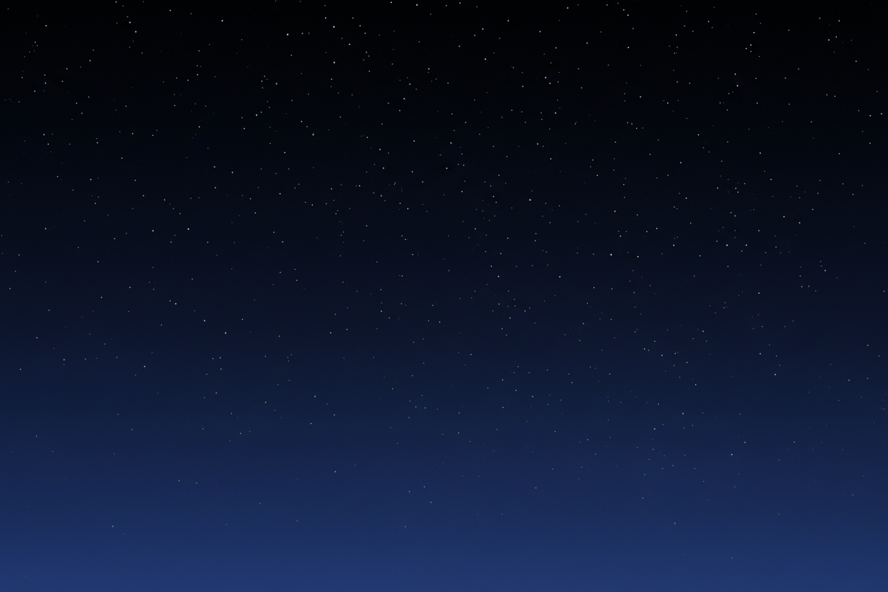 Desenho de um céu estrelado simples 